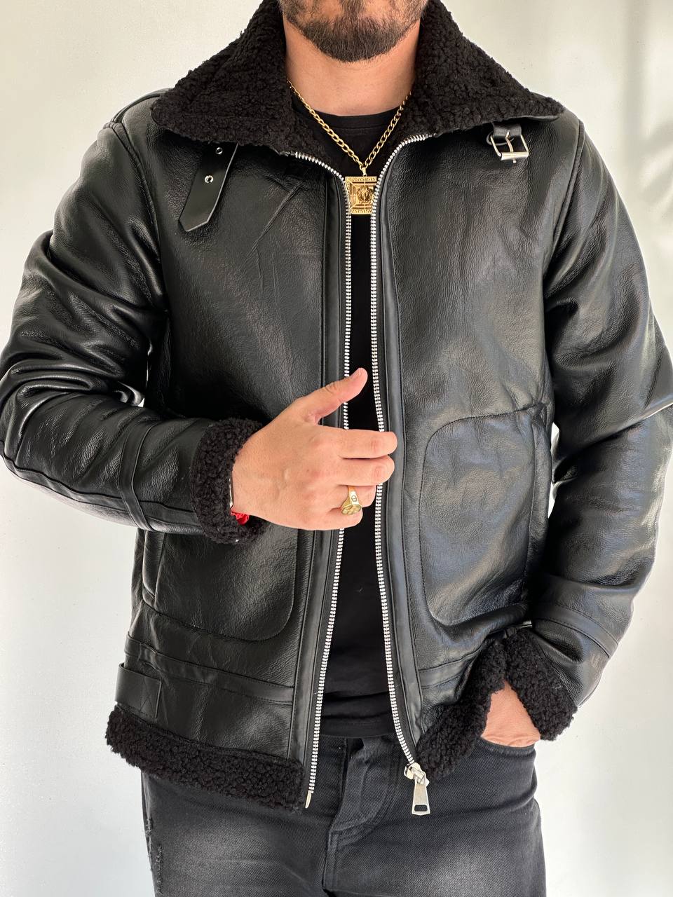 کاپشن بوفالو مردانه مشکی